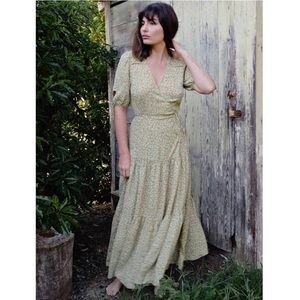 Christy Dawn Yellow Floral Maxi Dress